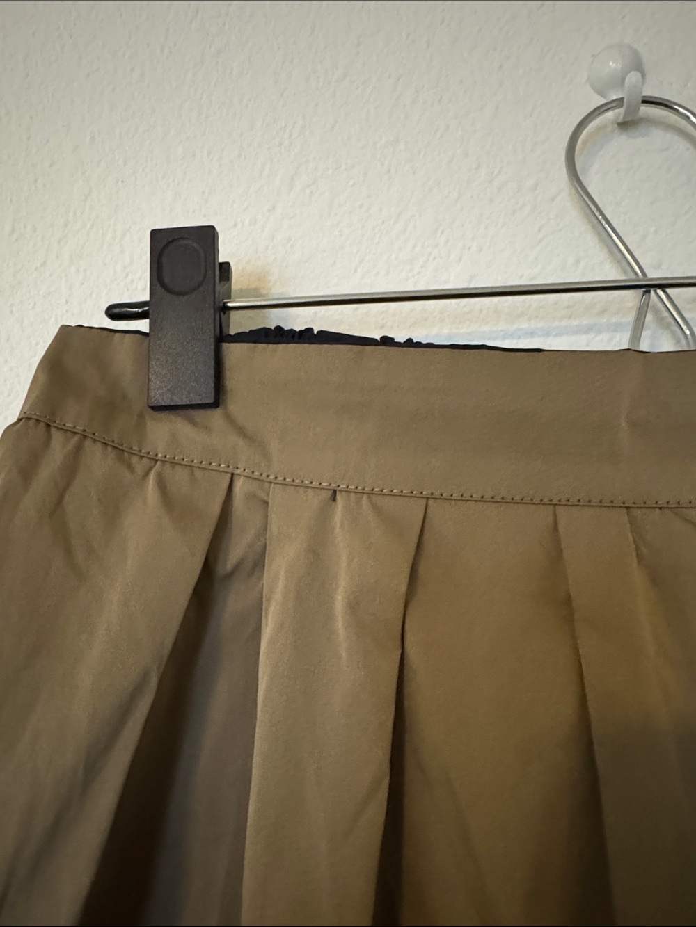 Zara Navy and khaki reversible A-Line Midi Skirt - Picture 4 of 5
